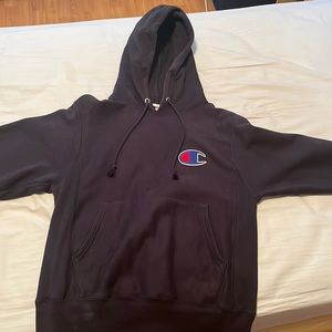 Navy blue champions hoodie